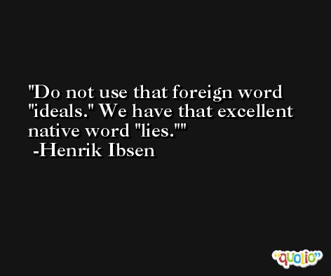 Do not use that foreign word 