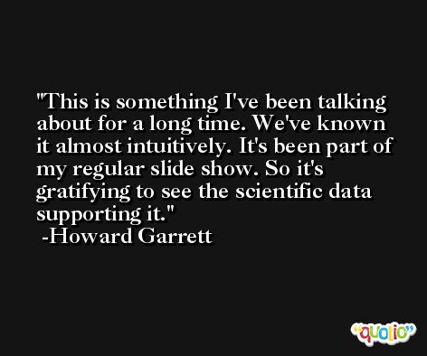 This is something I've been talking about for a long time. We've known it almost intuitively. It's been part of my regular slide show. So it's gratifying to see the scientific data supporting it. -Howard Garrett