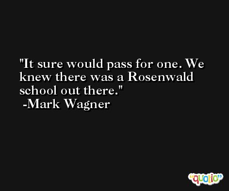 It sure would pass for one. We knew there was a Rosenwald school out there. -Mark Wagner