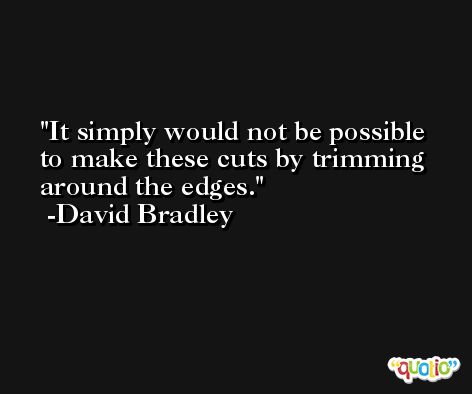 It simply would not be possible to make these cuts by trimming around the edges. -David Bradley