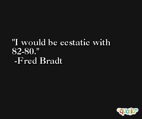 I would be ecstatic with 82-80. -Fred Bradt