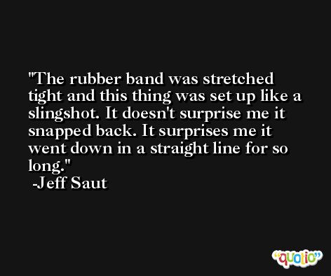 The rubber band was stretched tight and this thing was set up like a slingshot. It doesn't surprise me it snapped back. It surprises me it went down in a straight line for so long. -Jeff Saut
