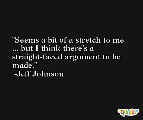 Seems a bit of a stretch to me ... but I think there's a straight-faced argument to be made. -Jeff Johnson