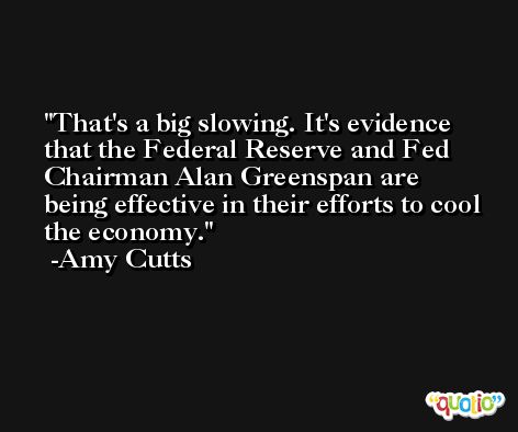 That's a big slowing. It's evidence that the Federal Reserve and Fed Chairman Alan Greenspan are being effective in their efforts to cool the economy. -Amy Cutts