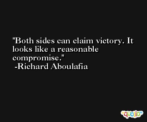Both sides can claim victory. It looks like a reasonable compromise. -Richard Aboulafia